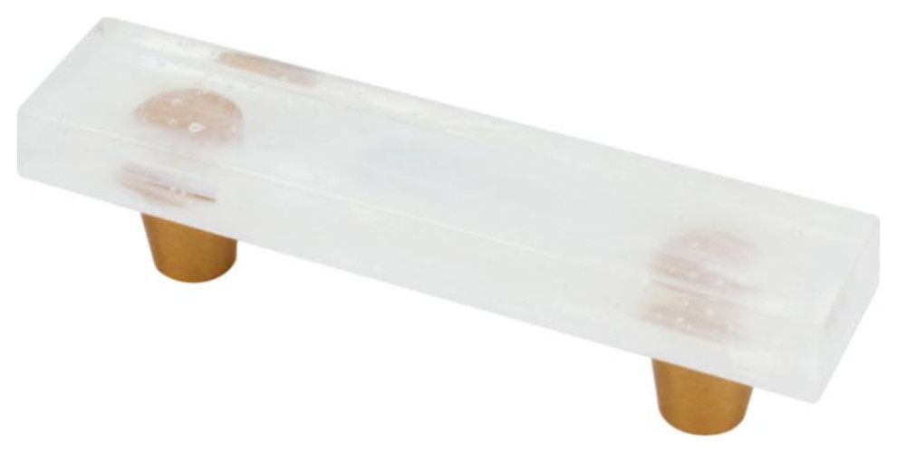 Glassia Glass Hardware 3" CC Pull Contemporary