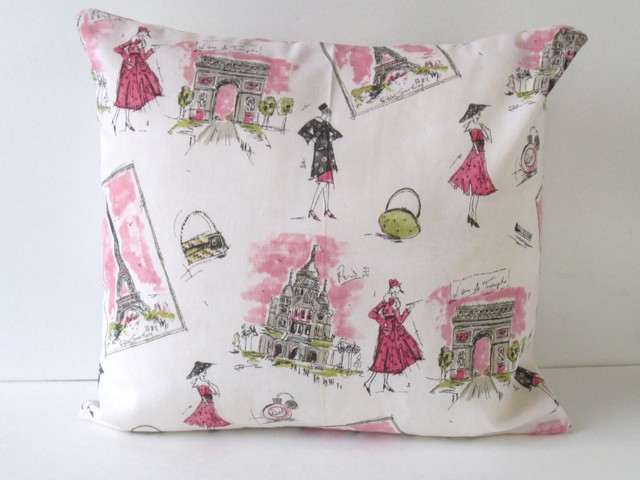 Paris Theme Pillow by New Jersey Accents