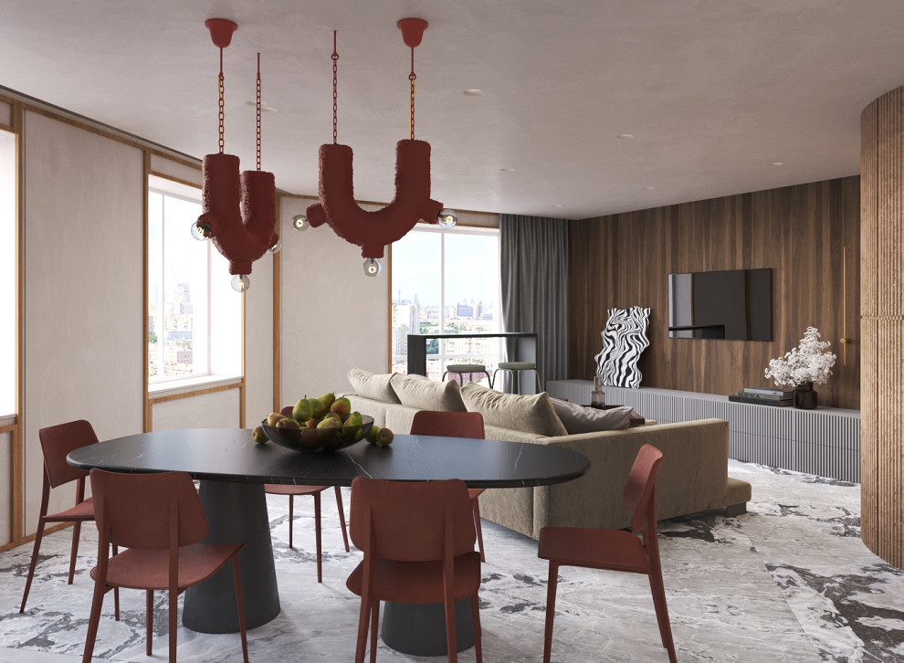 Проект двухуровневой квартиры 180 кв.м с двумя детскими