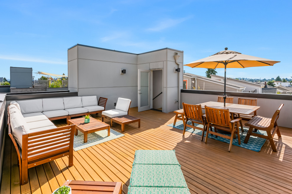 Modern Ballard Townhouse Contemporary Deck Seattle by Seattle