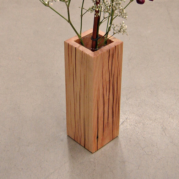 Rustic Reclaimed Wood Vase by Andrew's Reclaimed - Contemporary - Vases ...