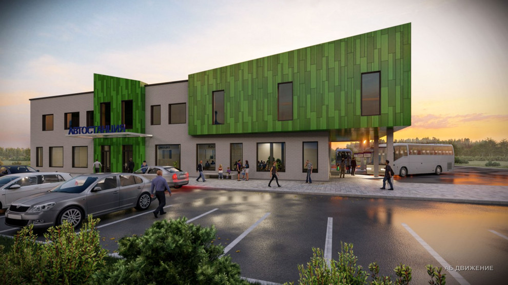 ВАРИАНТЫ ФАСАДНЫХ РЕШЕНИЙ ДЛЯ АВТОСТАНЦИИ В г. БЕРЕЗНИКИ