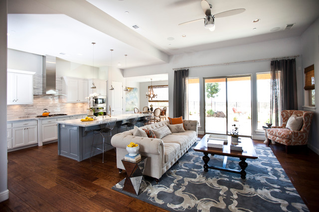 Soft Gray Getaway rustic-living-room