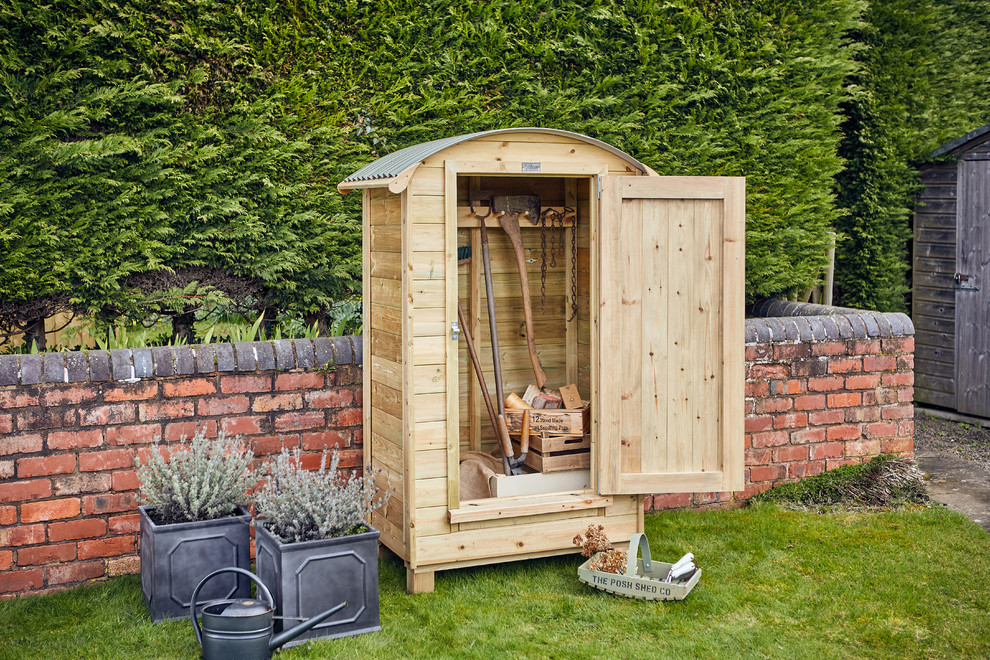 This is an example of a small arts and crafts garden shed in West Midlands.