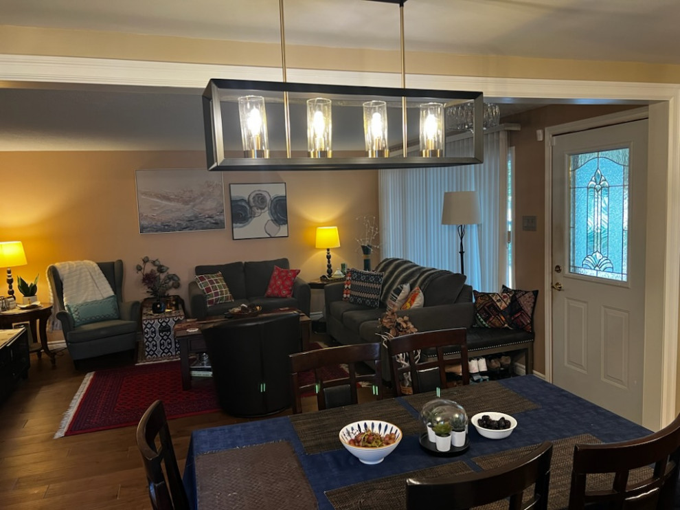 Open concept kitchen and living room