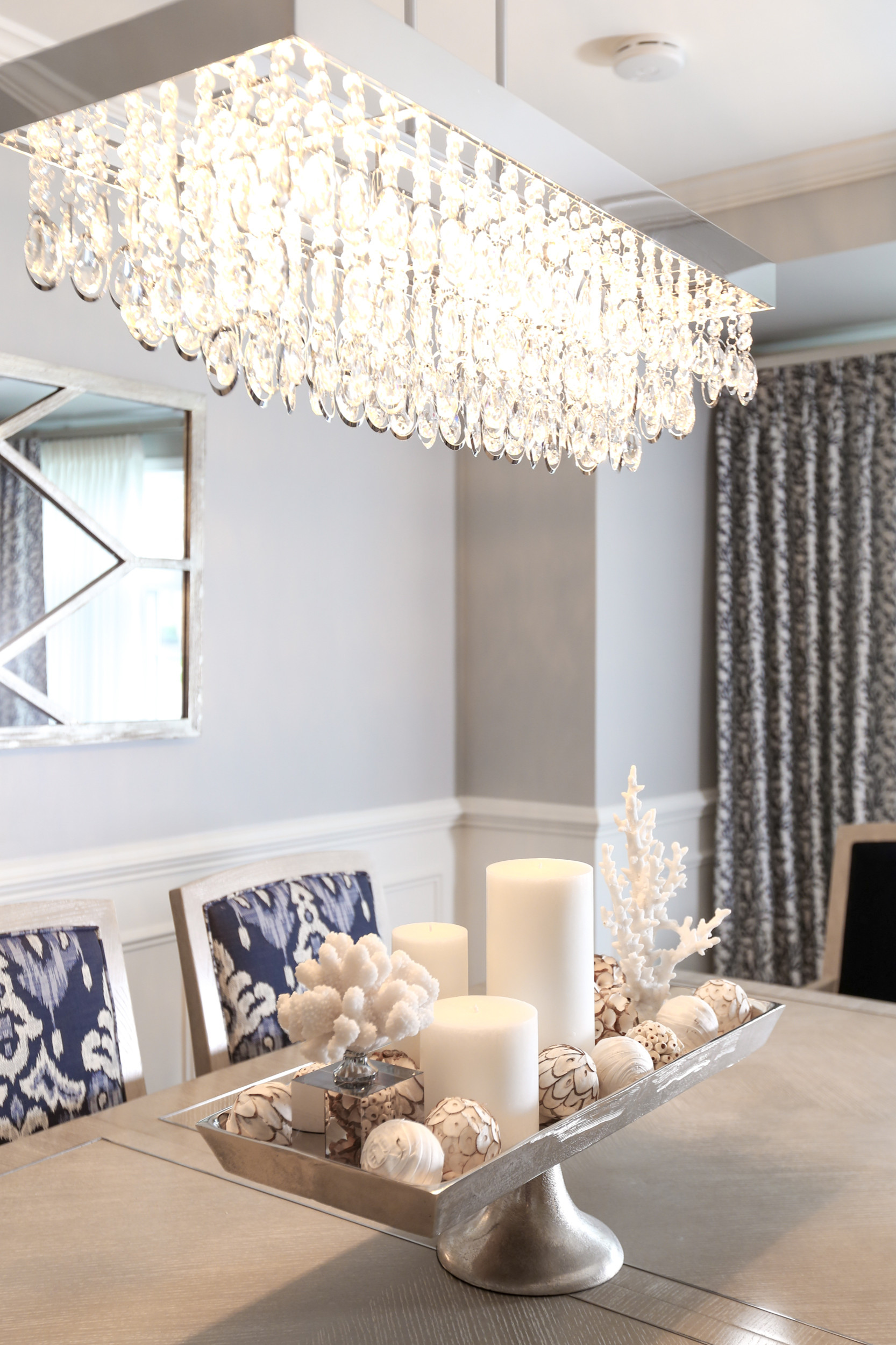 Striking Blue Dining Room
