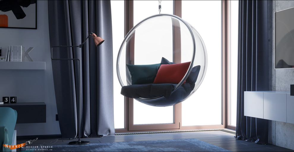 Комната для молодой девушки. Простота линий и форм