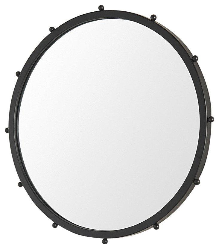 Mercana Elena I Small Black Wall Mirror 69315 - Industrial - Wall ...