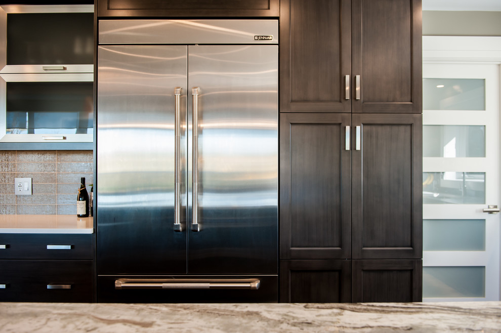 Transitional kitchen photo in Edmonton