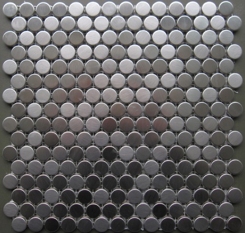 Stainless Steel Penny Round Metal Mosaic Tile 15 00 Sf