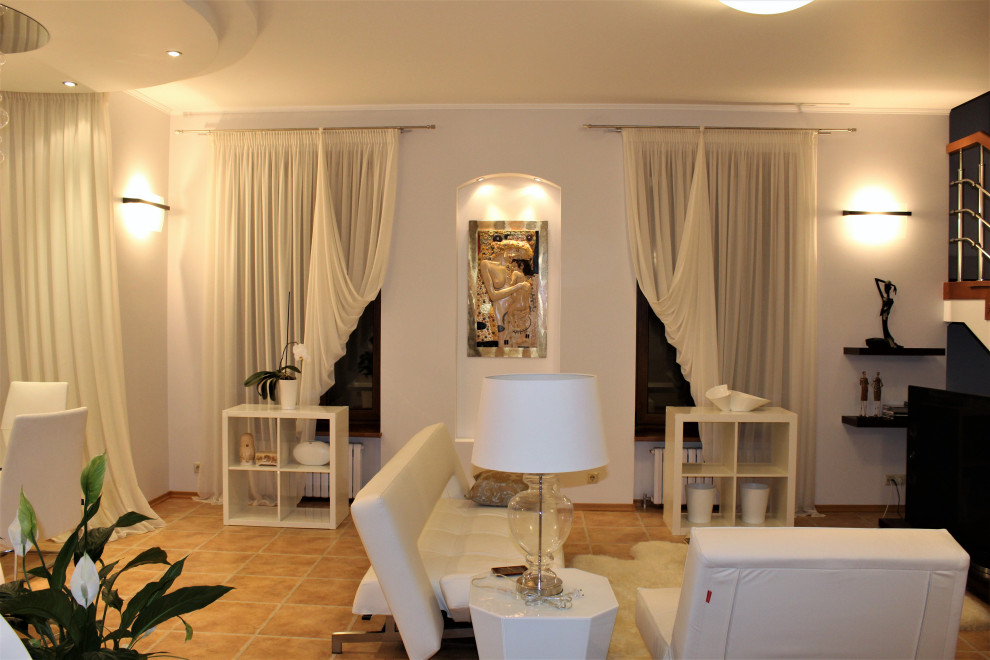 Гостиная в вечернее время