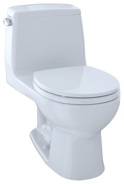 Toto Ultramax Round 1 Piece Toilet Ms853113e 01 Contemporary Toto Ultramax Round 1 Piece Toilet Cotton White Ms853113e 01