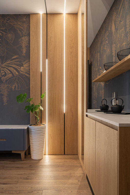 гостинная с подсветкой