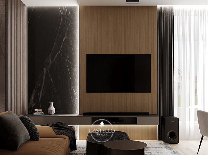 Пентхаус на Староволынской ул. (Гостиная)