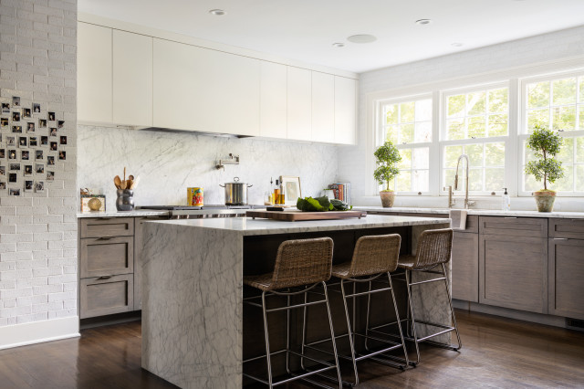 1920's Colonial transitional-kitchen