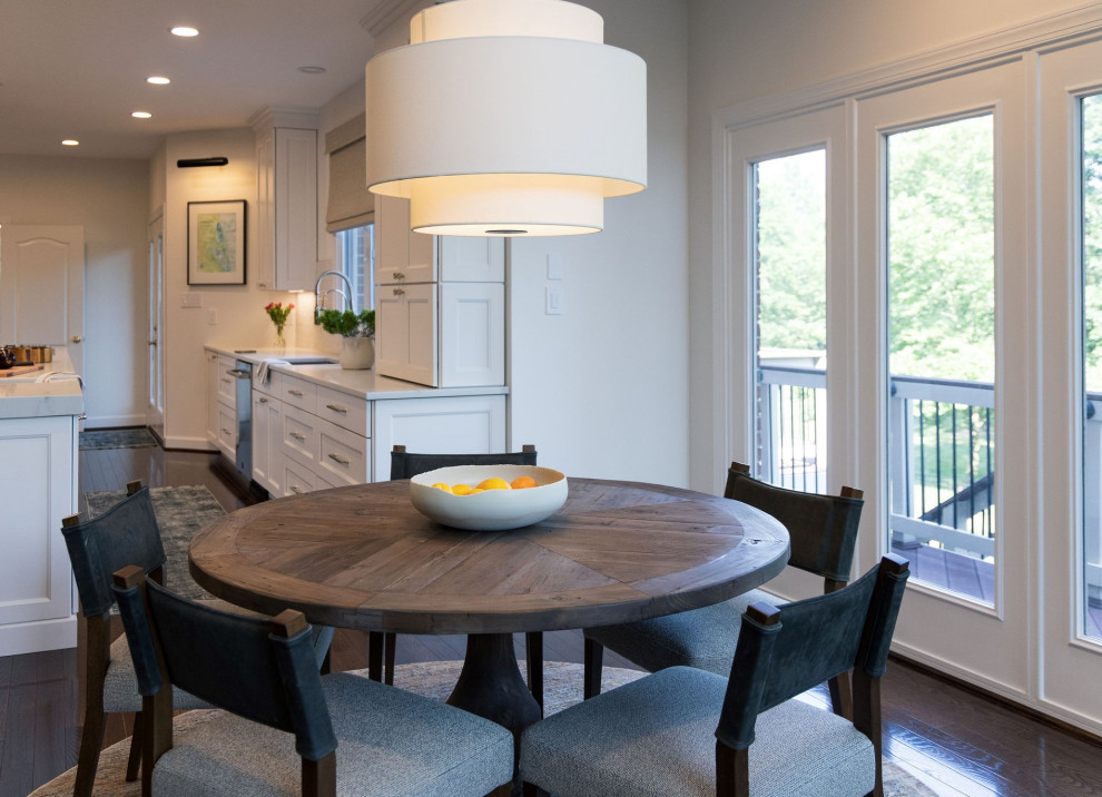 Example of a transitional dining room design in DC Metro