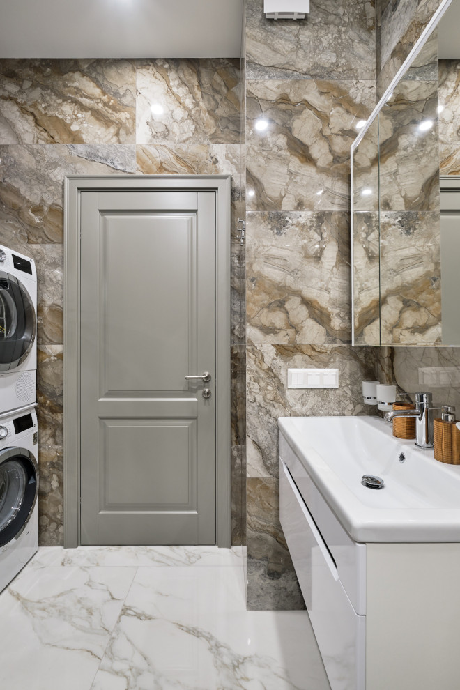 Серые Кантри в современном интерьере