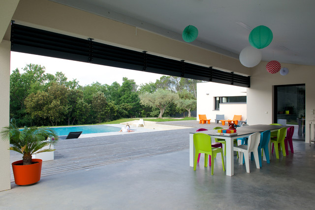 Un jeu de volumes contemporain contemporary-patio
