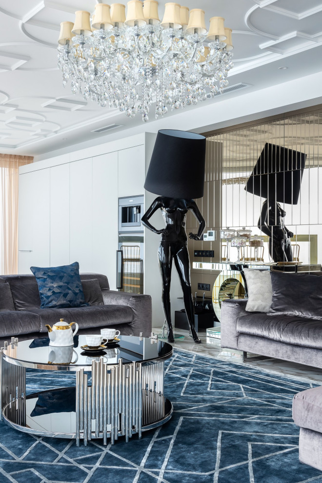 2-х уровневый пентхаус в стиле Арт-Деко