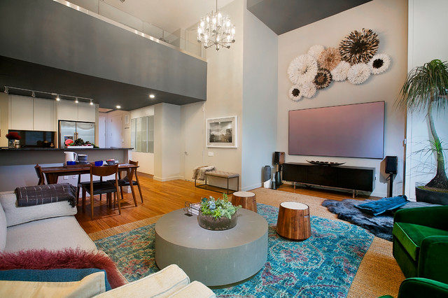 Garment District Triplex contemporary-living-room