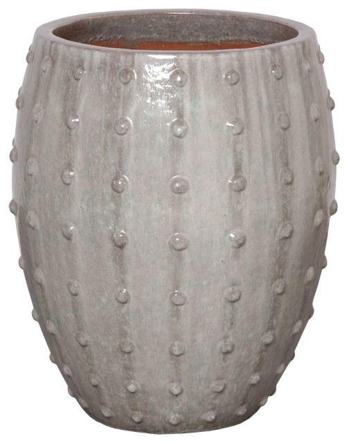 Round Stud Pot, Large Gray 20x26