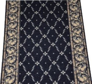 Dean Flooring Company Trellis Black Carpet Rug Hallway Runner 5