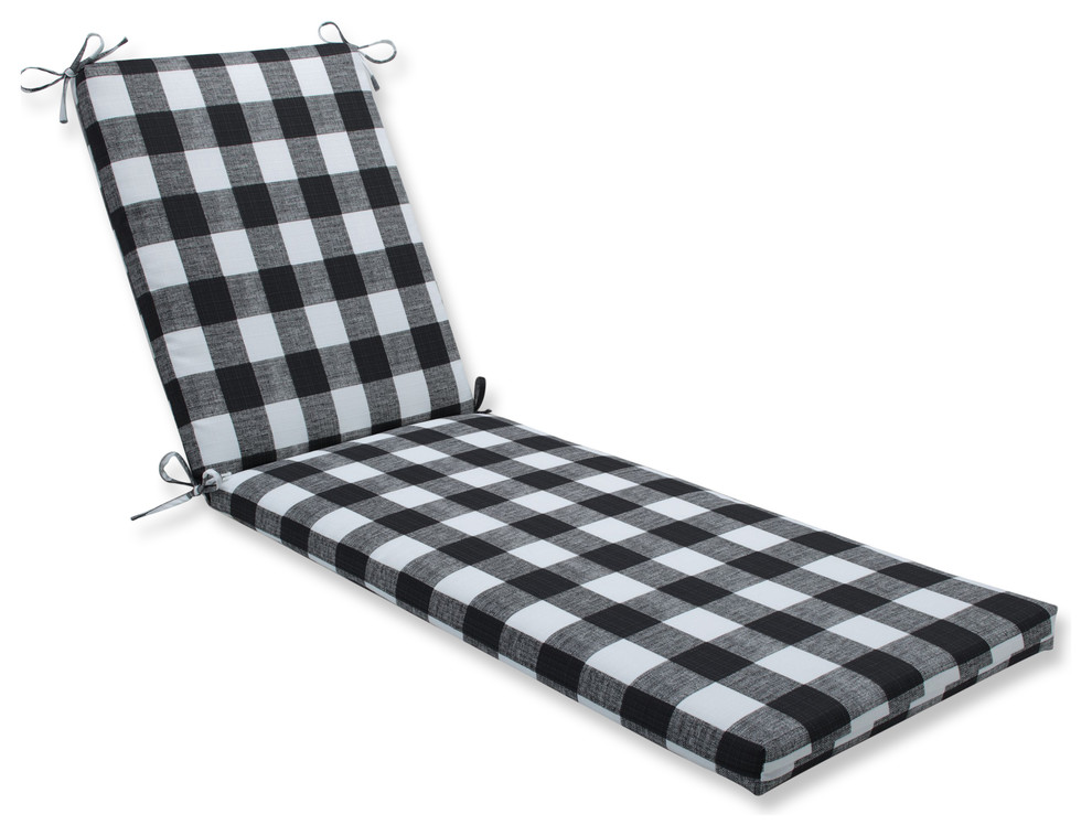 Outdoor Indoor Anderson Matte Chaise Lounge Cushion 80x23x3 Farmhouse Cushions And Pillows By Pillow Perfect Inc Houzz - Black And White Striped Chaise Lounge Cushion Outdoor Indoor Anderson Matte Chaise Lounge Cushion 80x23x3 Farmhouse Cushions And Pillows By Pillow Perfect Inc Houzz - Black And White Striped Chaise Lounge Cushion