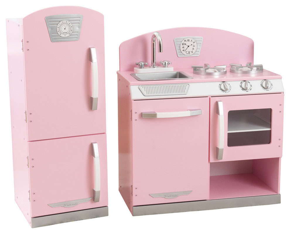 kidkraft pink kitchen set