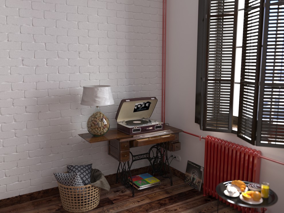 Спальня лофт