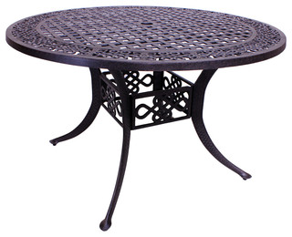 Oasis Round Dining Table - Mediterranean - Outdoor Dining Tables - by