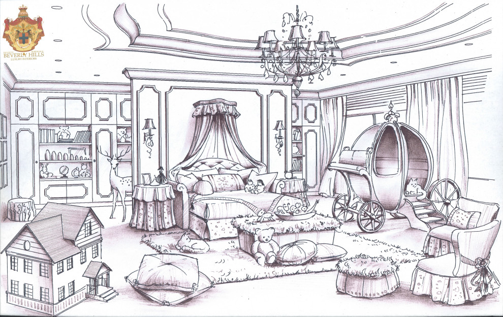Childrens Rooms - A bedroom for a special little girl that is the daughter of a lady signer.  She has sold more albums than any other lady signer