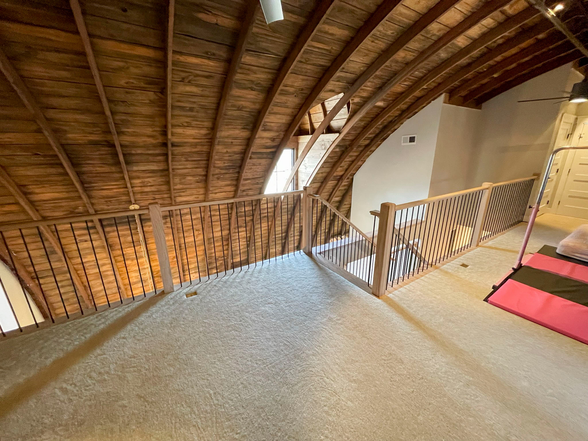 102_Straight-Freestanding Stairs/Landing in Barn Style Home, Leesburg VA 20175