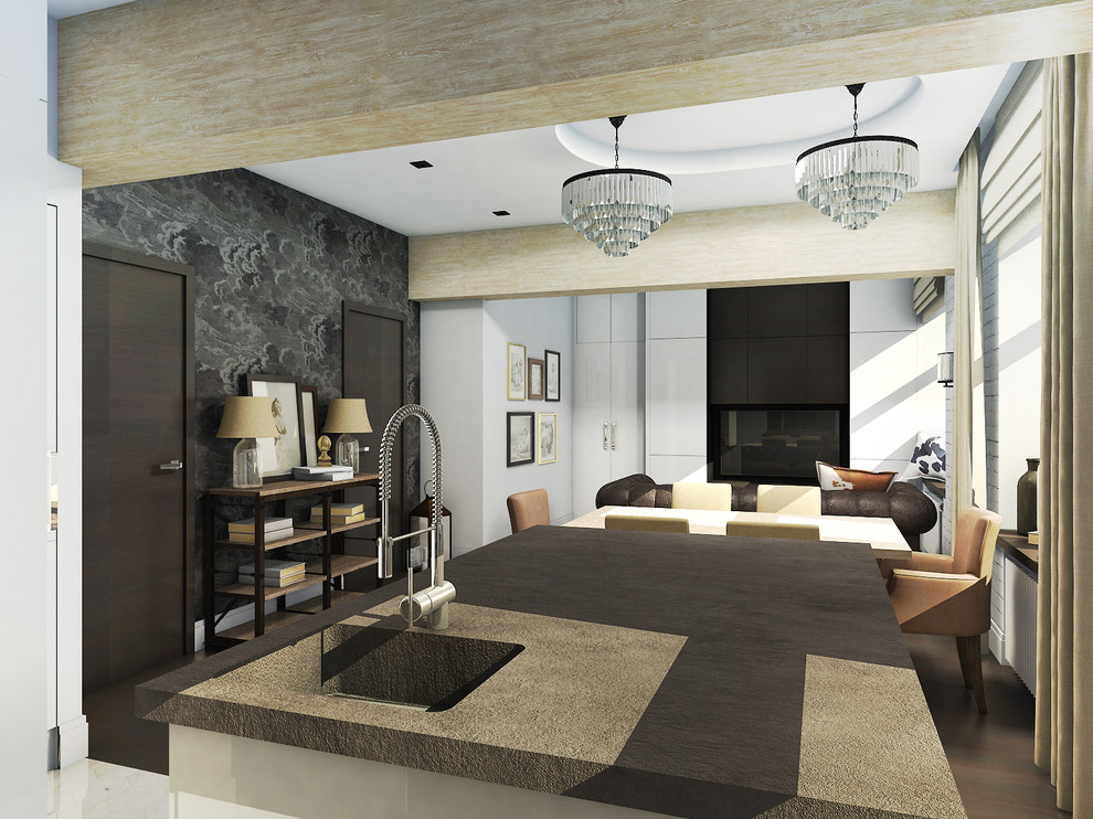 living room, apartment generala yermolova