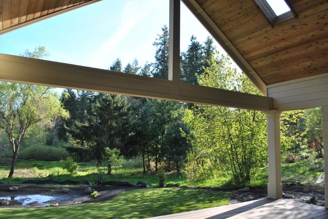 Contemporary New Construction in Lake Oswego contemporary-terrace