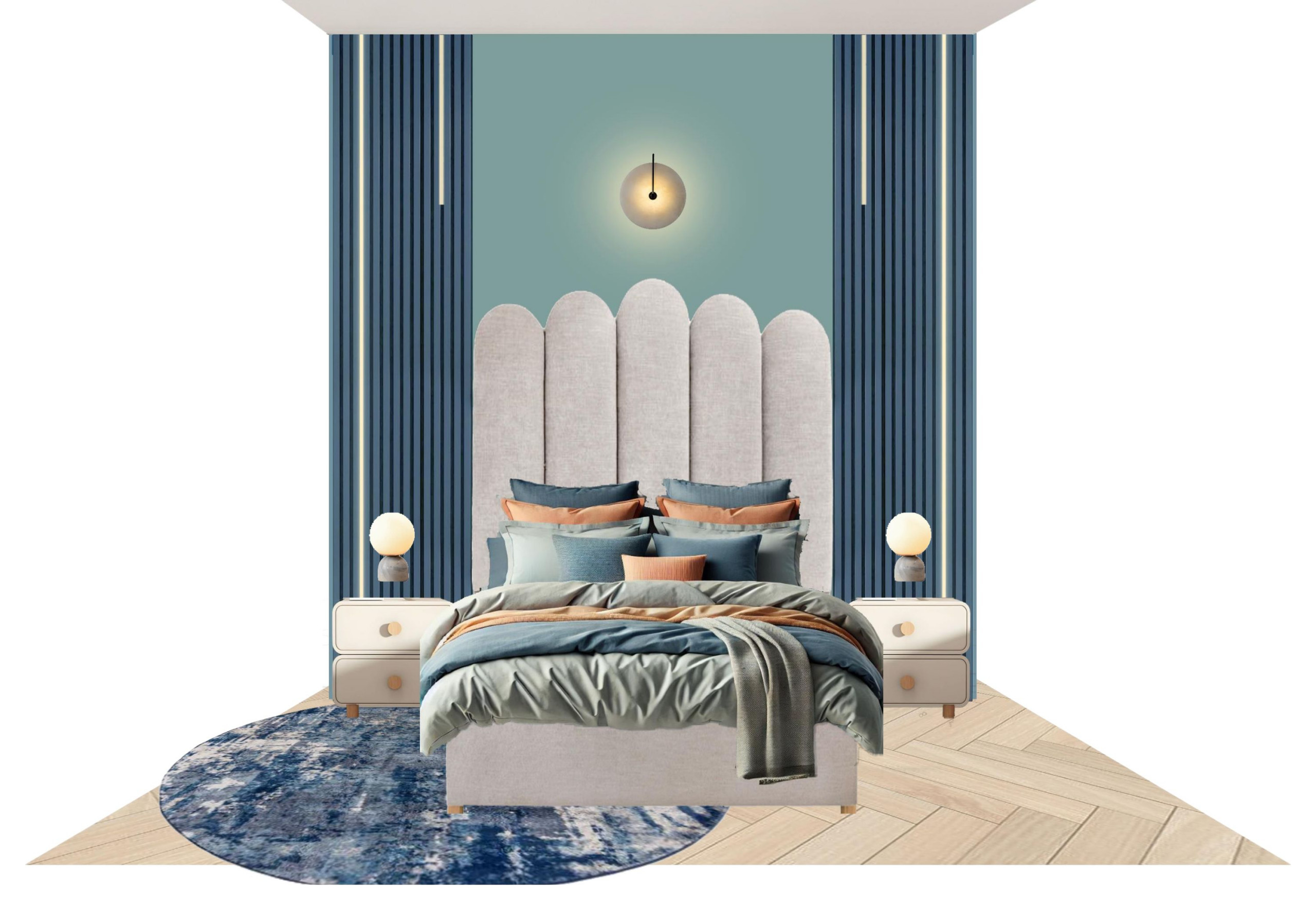 Blue Horizon Bedroom in Chelsea