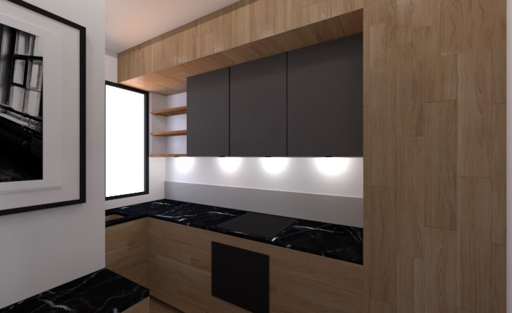 Cuisine compact en L