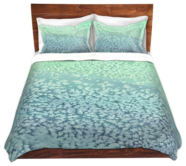 Houzz Brazen Design Studio Wavesong Floral Painting Nature Wavesong Floral Painting Nature Modern Duvet Cover Queen Contemporary Covers And