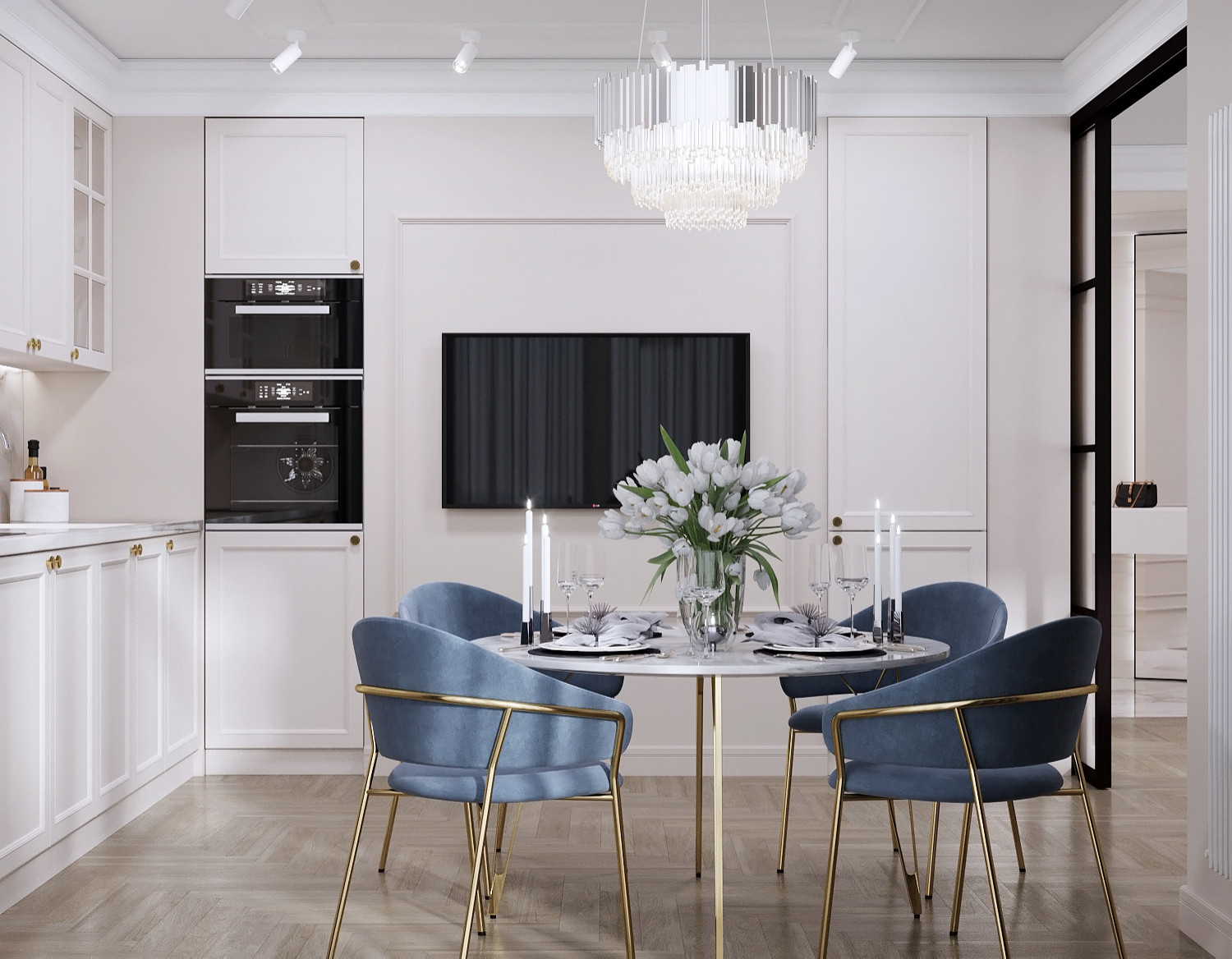 Квартира в ЖК “Leningrad”, который был выполнен для молодой пары.