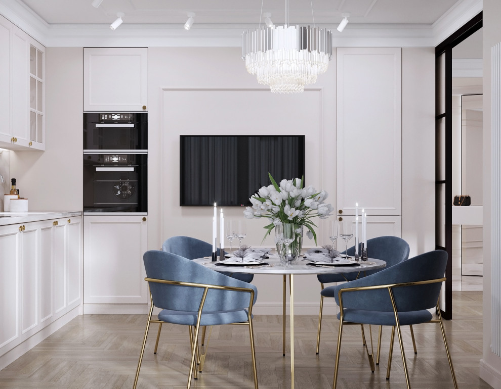 Квартира в ЖК “Leningrad”, который был выполнен для молодой пары.