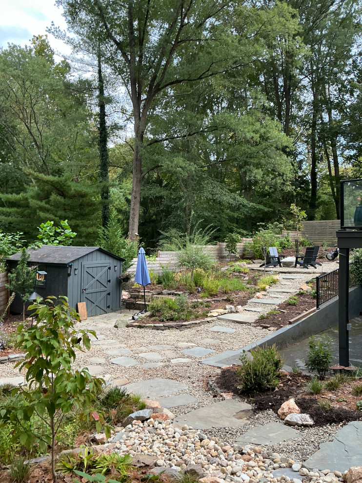 Conservation and rain gardens landscape