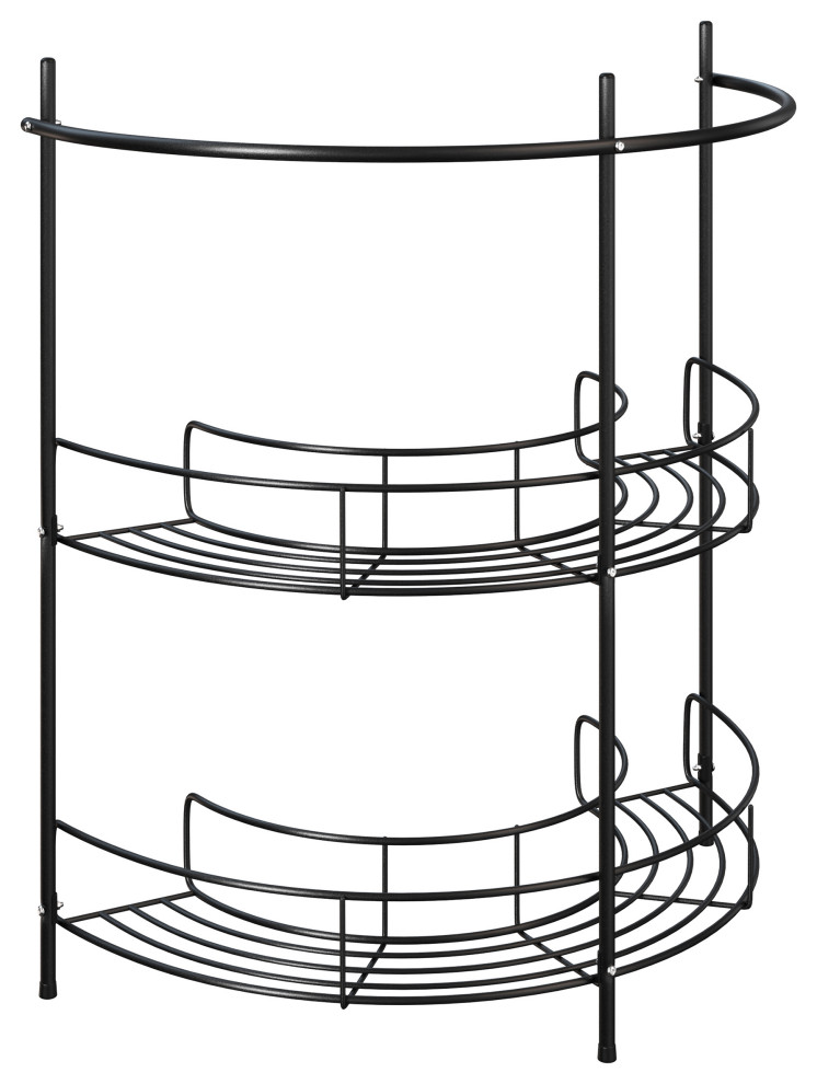 Pedestal Sink Organizer Compact Under Sink Rack Storage Shelves Towel