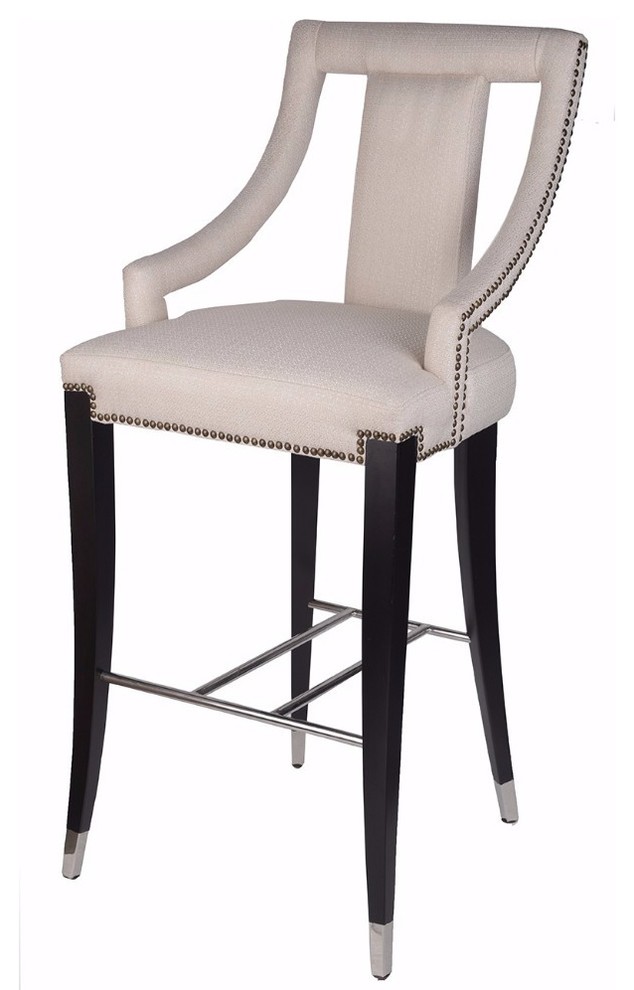 Contemporary Style Rocco Hightop Chair Transitional Bar Stools And