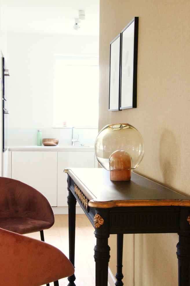 Eklektisches Wohnzimmer in Frankfurt am Main