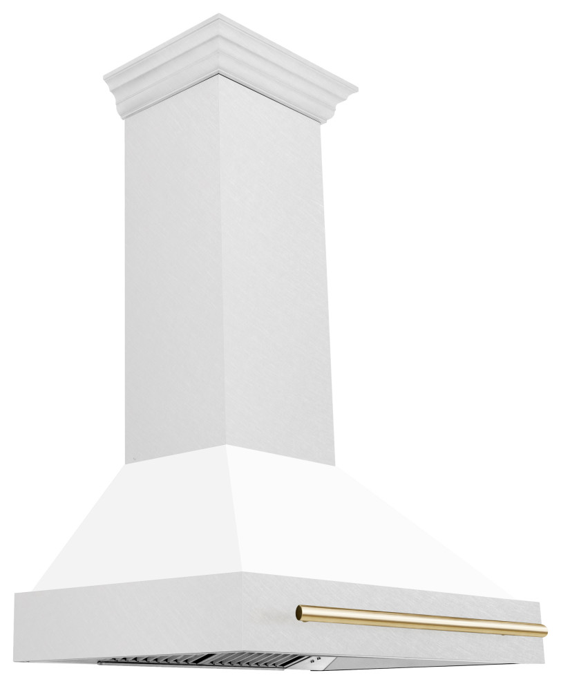 ZLINE Autograph Edition DuraSnow® Range Hood with White Matte Shell