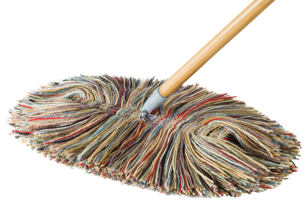 Big Wooly All Natural Wool Dry Mop Traditional Mops Brooms And Dustpans by Sladust Houzz