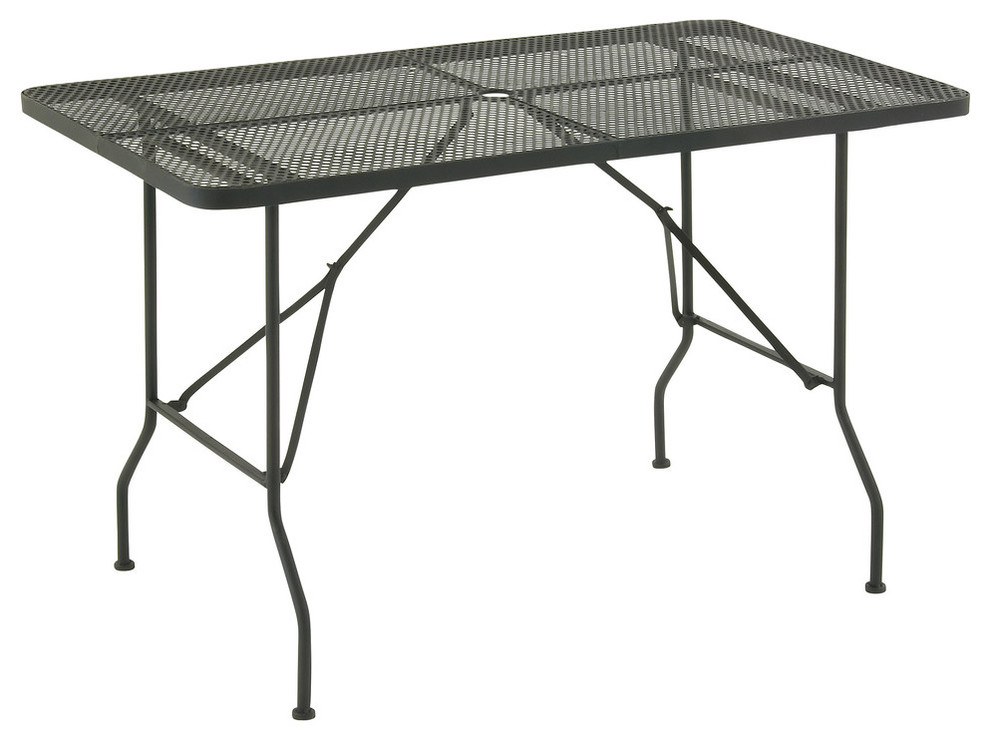 Durable Metal Folding Outdoor Table Contemporary Outdoor Dining