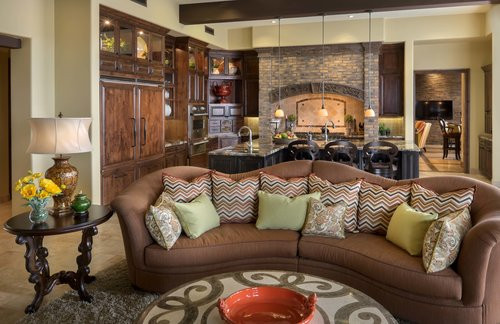 Inspiration for a transitional home design remodel in Phoenix
