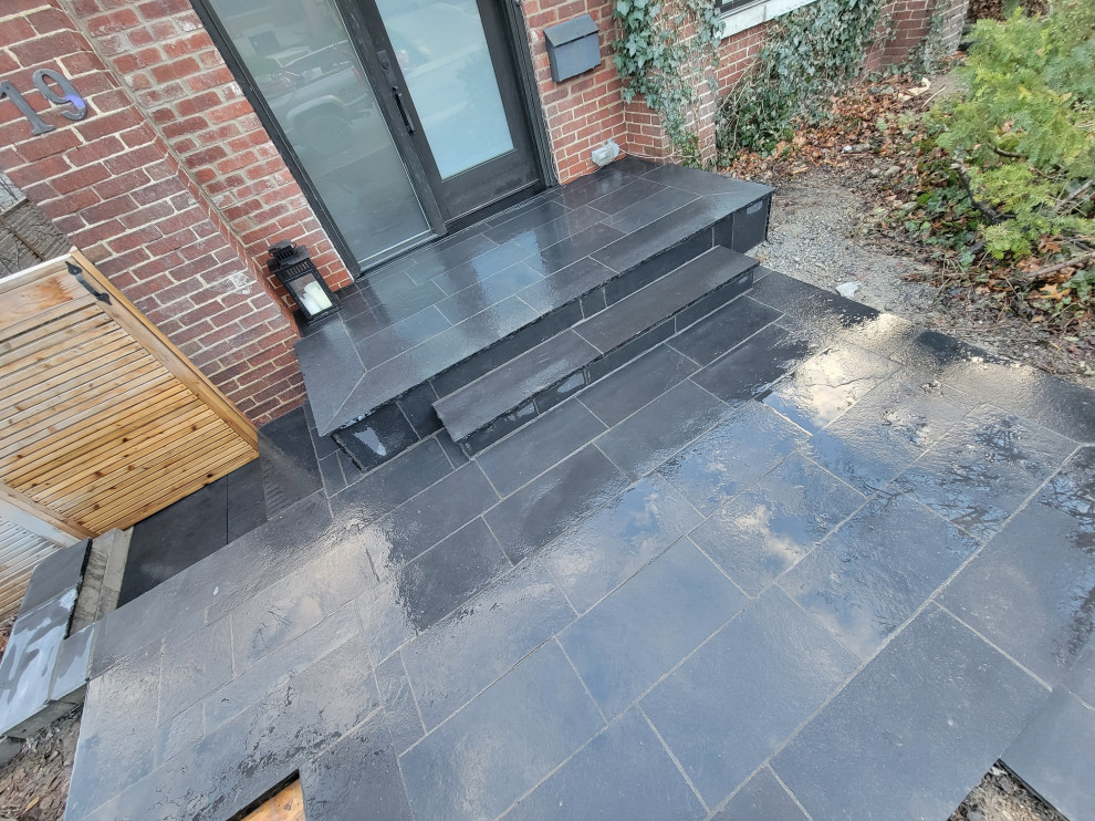 Black Limestone Patio