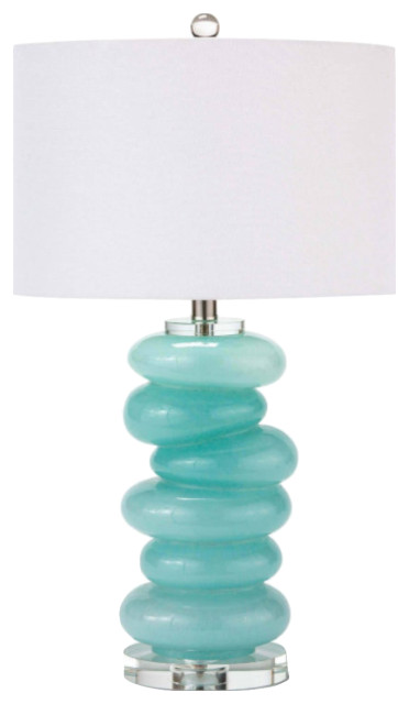 Stacked Pebble Glass Table Lamp Aqua Contemporary Lamps By Regina Andrew Houzz Stacked Pebble Glass Table Lamp Aqua, Regina Andrew Mercury Glass Gourd Lamp