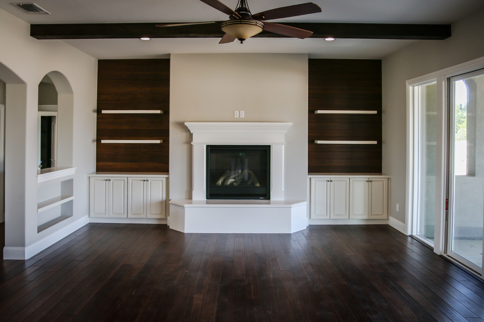 Traditional style cabinetry throughout the house